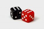 two-dice-one-red-and-one-black-landed-on-double-six